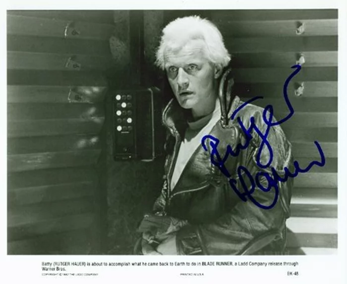 Rutger Hauer autograph