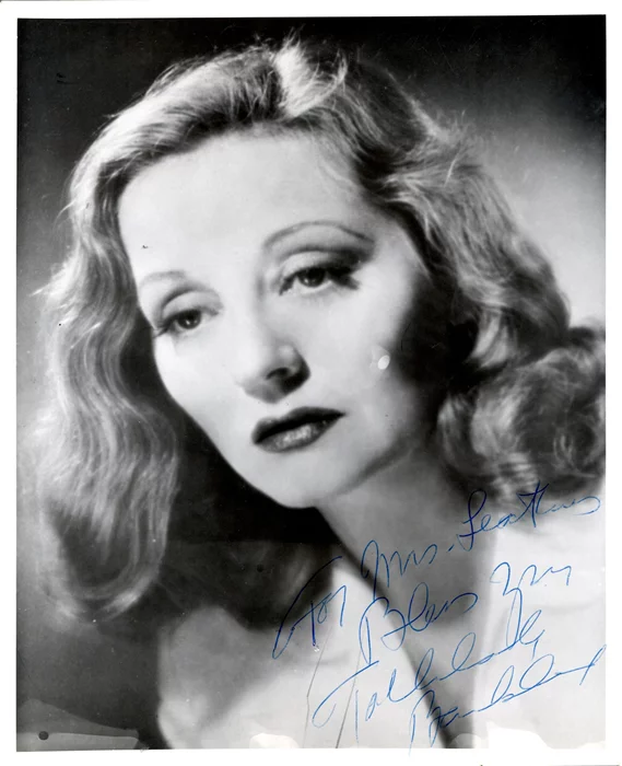 Tallulah Bankhead autograph