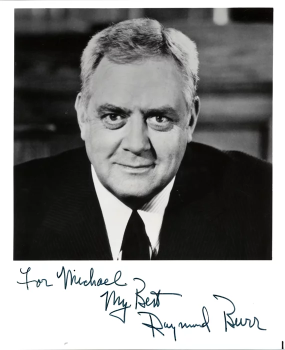Raymond Burr autograph