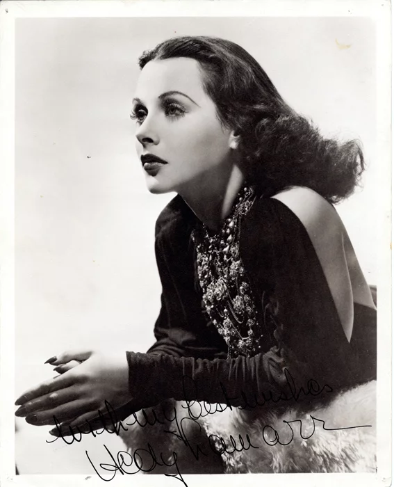 Hedy LaMarr autograph