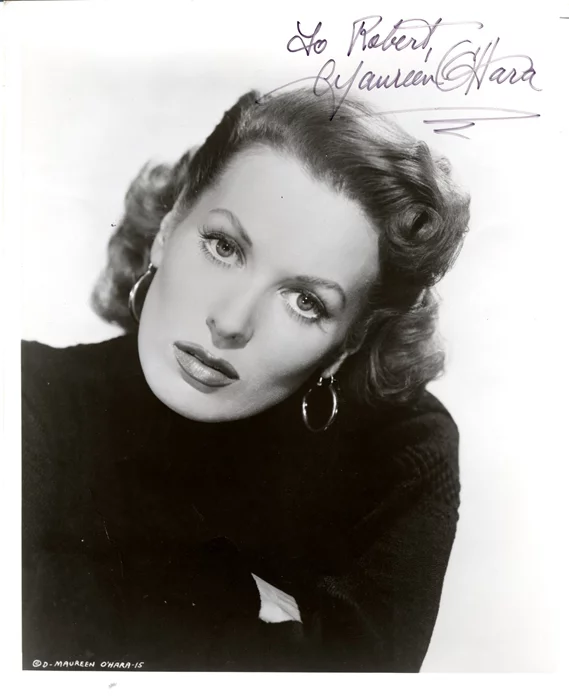 Maureen O'Hara autograph