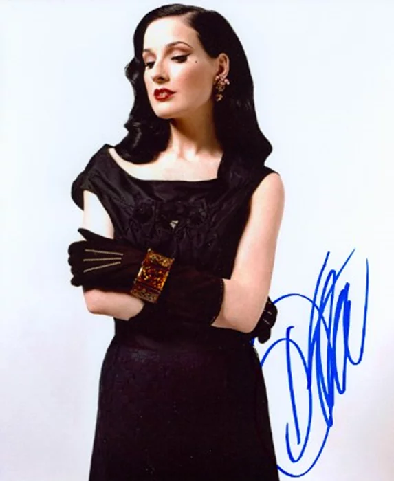 Dita Von Teese autograph