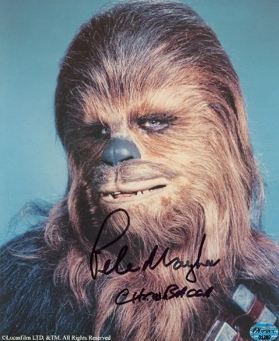 Peter Mayhew autograph