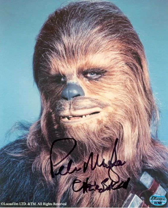 Peter Mayhew autograph