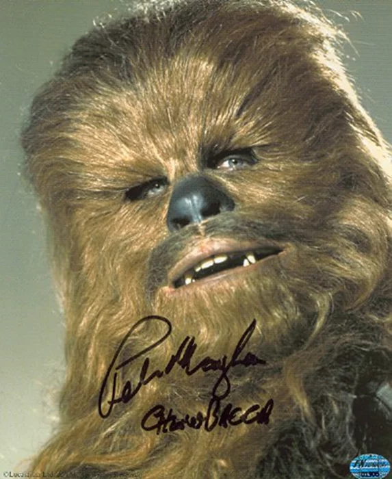Peter Mayhew autograph