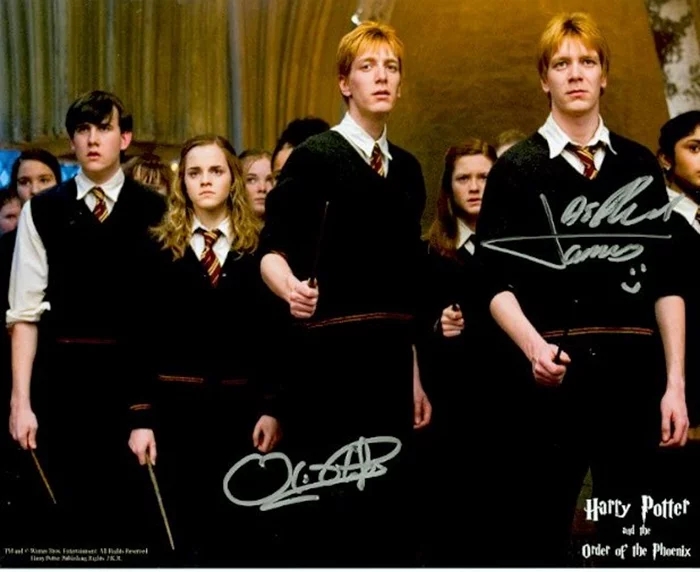 James & Oliver Phelps autograph