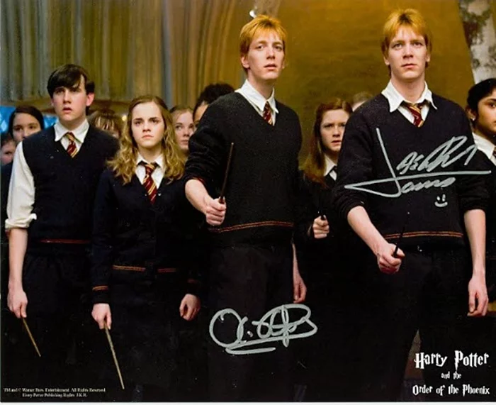 James & Oliver Phelps autograph