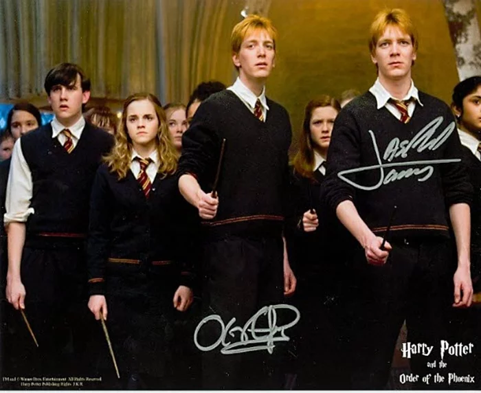 James & Oliver Phelps autograph