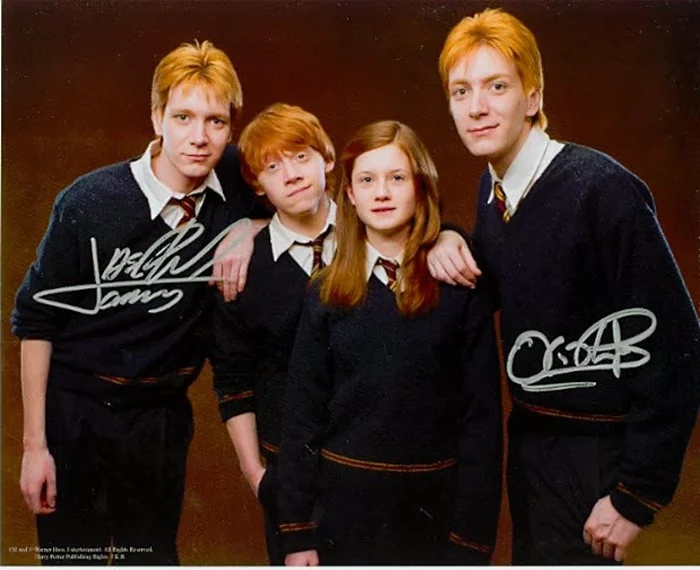James & Oliver Phelps autograph