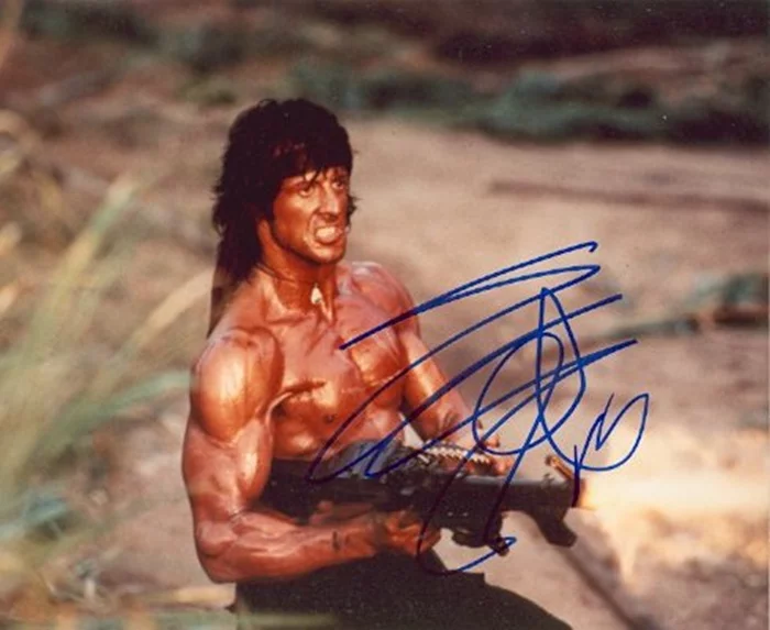 Sylvester Stallone autograph
