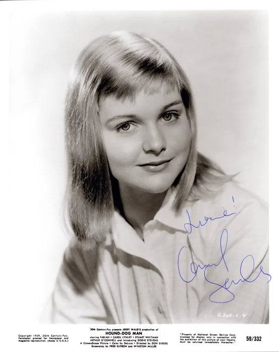 Carol Lynley autograph