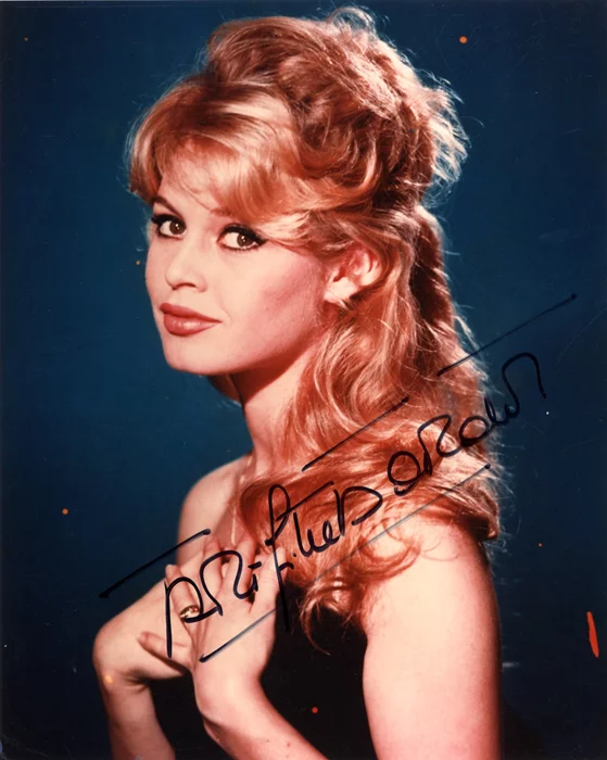 Brigitte Bardot autograph