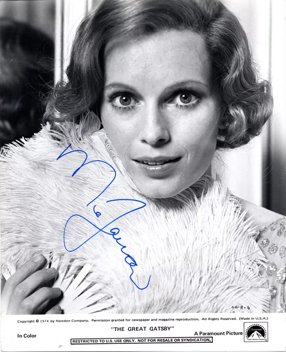 Mia Farrow autograph