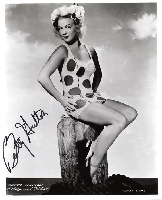 Betty Hutton autograph