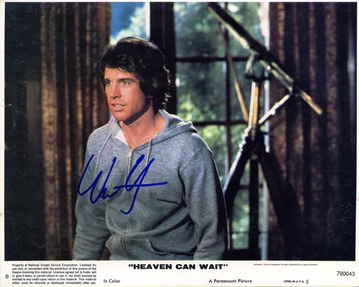 Warren Beatty autograph