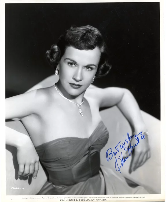 Kim Hunter autograph