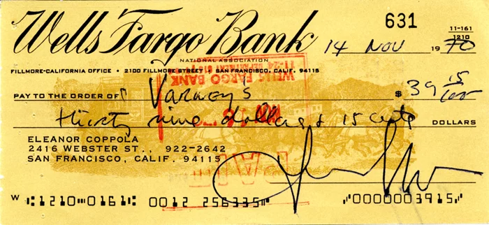 Francis Ford Coppola autograph
