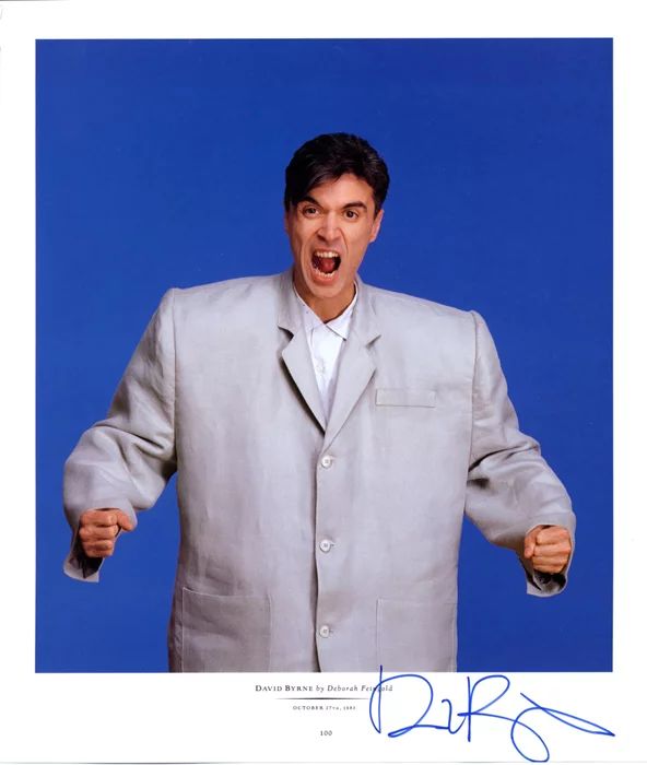David Byrne autograph