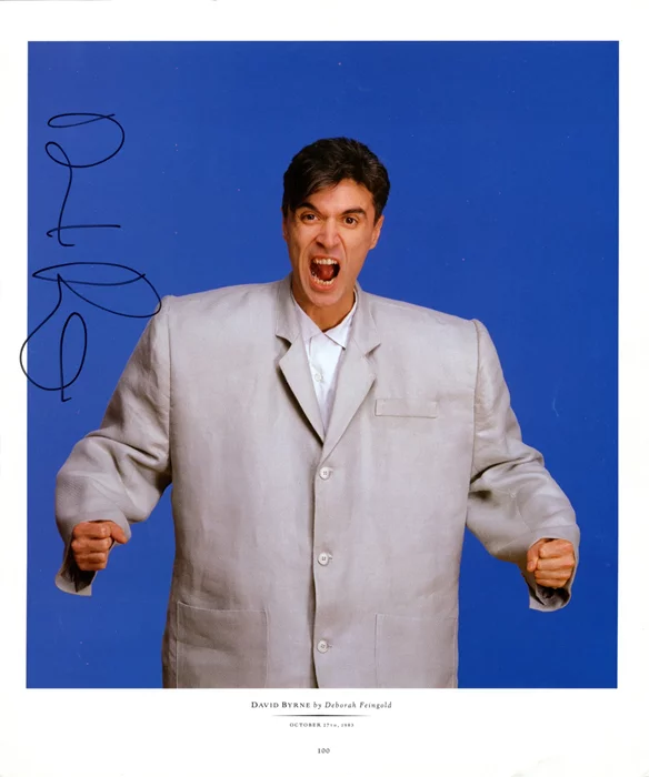 David Byrne autograph