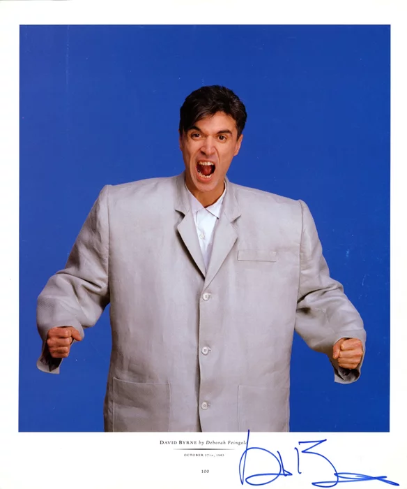 David Byrne autograph