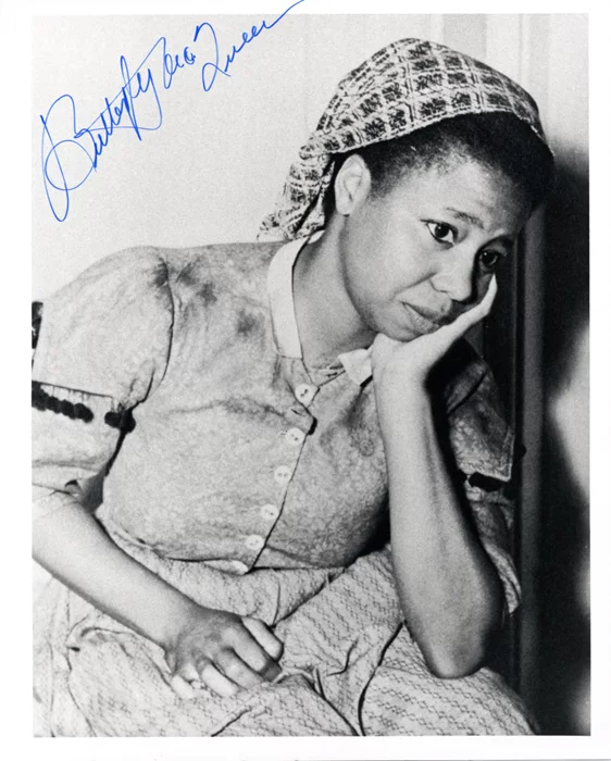 Butterfly McQueen autograph