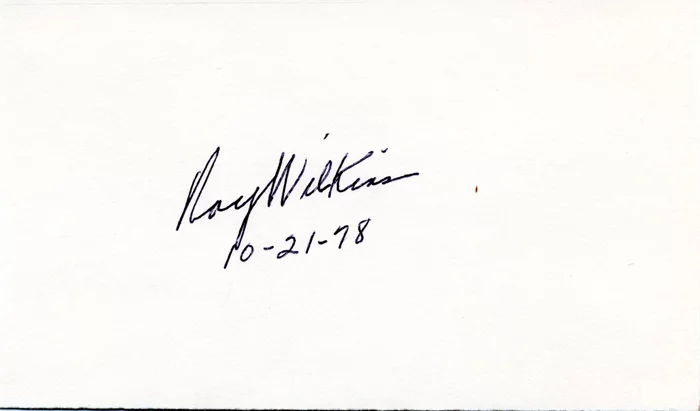 Roy Wilkins autograph
