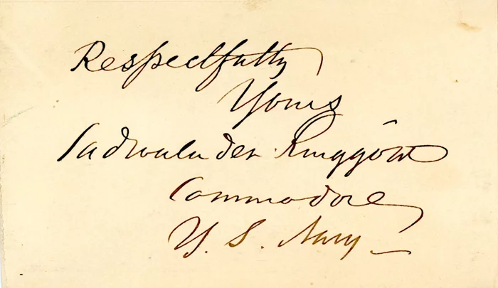 Cadwalader Ringgold autograph
