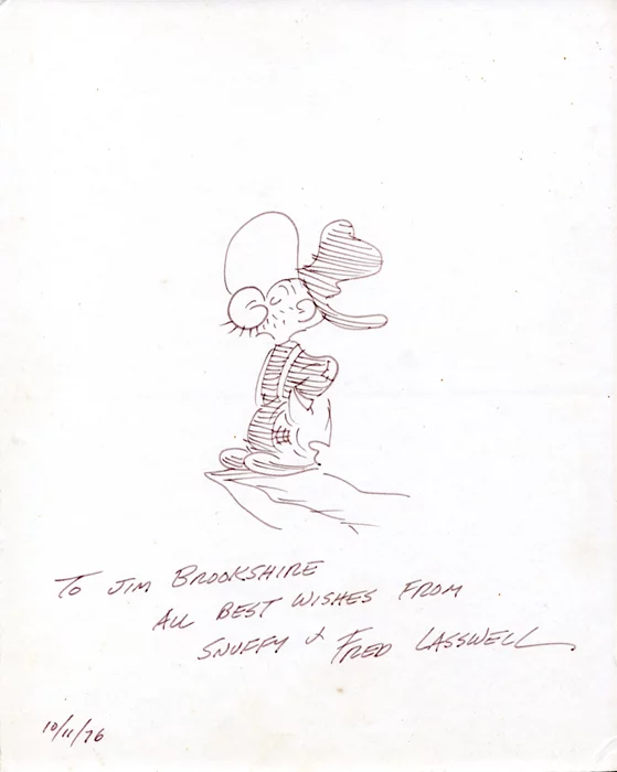 Fred Lasswell autograph