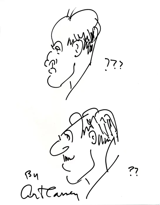 Art Carney autograph