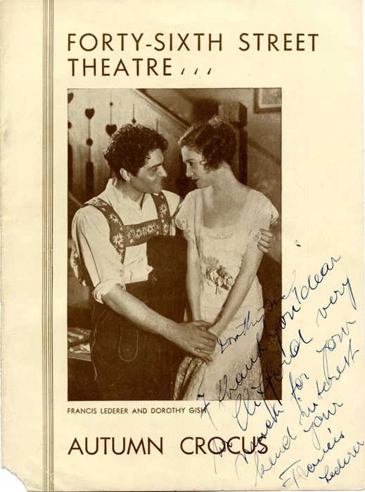 Francis Lederer autograph