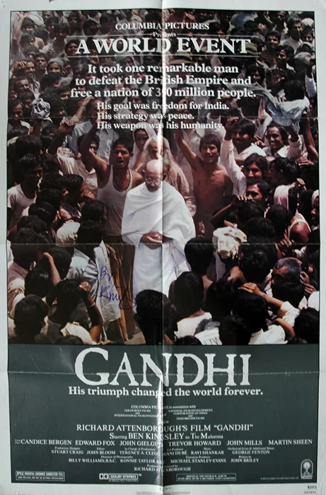 Gandhi autograph