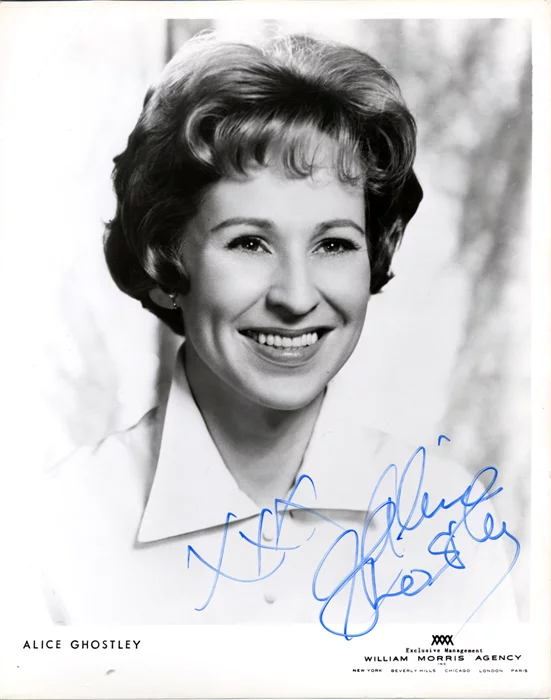 Alice Ghostley autograph