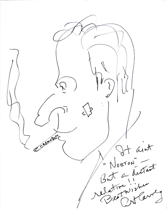 Art Carney autograph