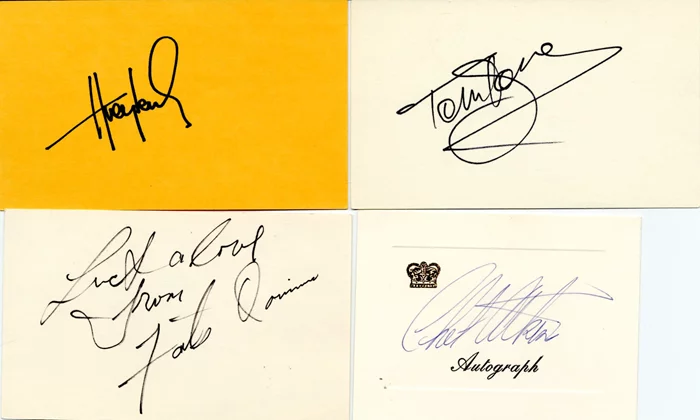 Music Signature Lot autograph