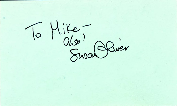 Susan Oliver autograph