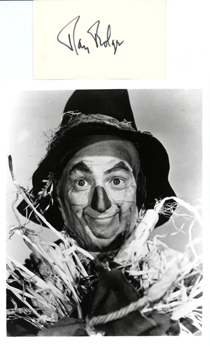 Ray Bolger autograph