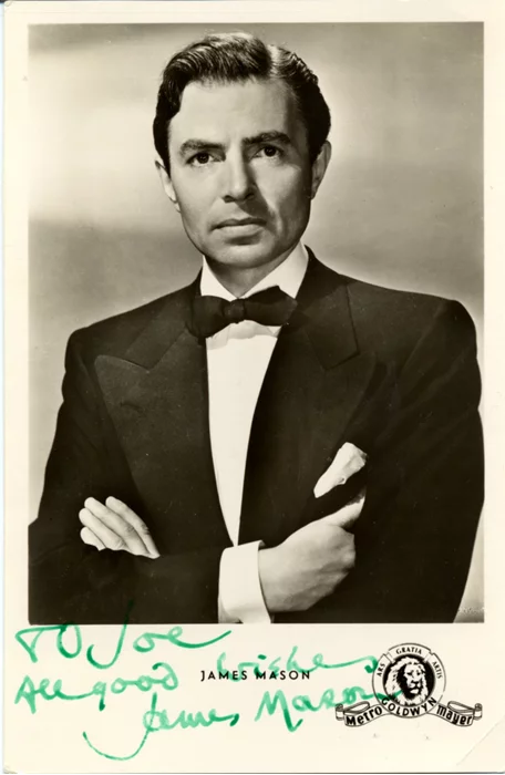 James Mason autograph