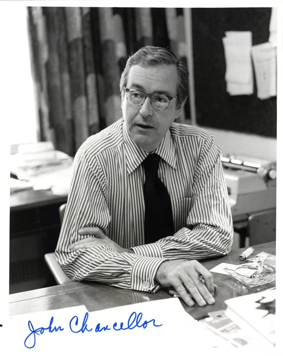 John Chancellor autograph