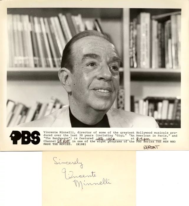 Vincente Minnelli autograph