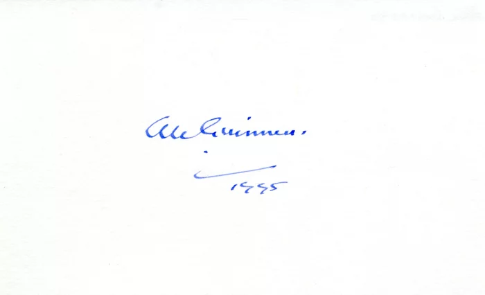 Alec Guinness autograph