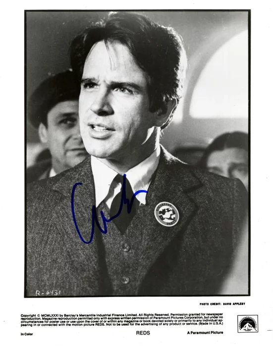 Warren Beatty autograph