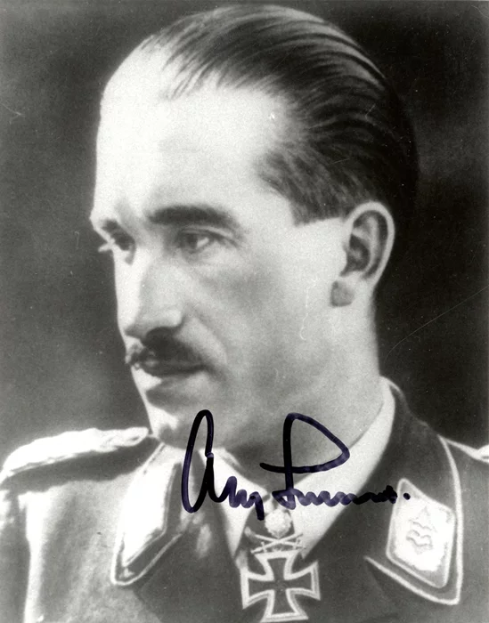 Adolf Galland autograph