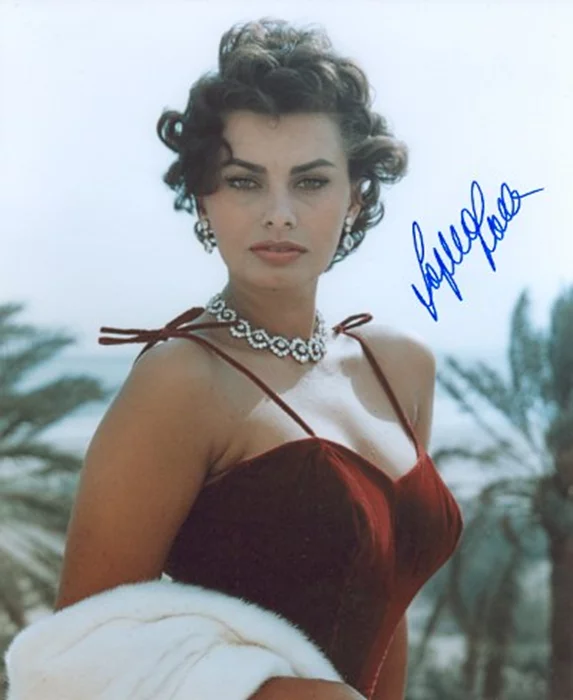 Sophia Loren autograph