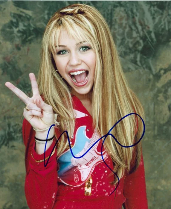 Miley Cyrus autograph