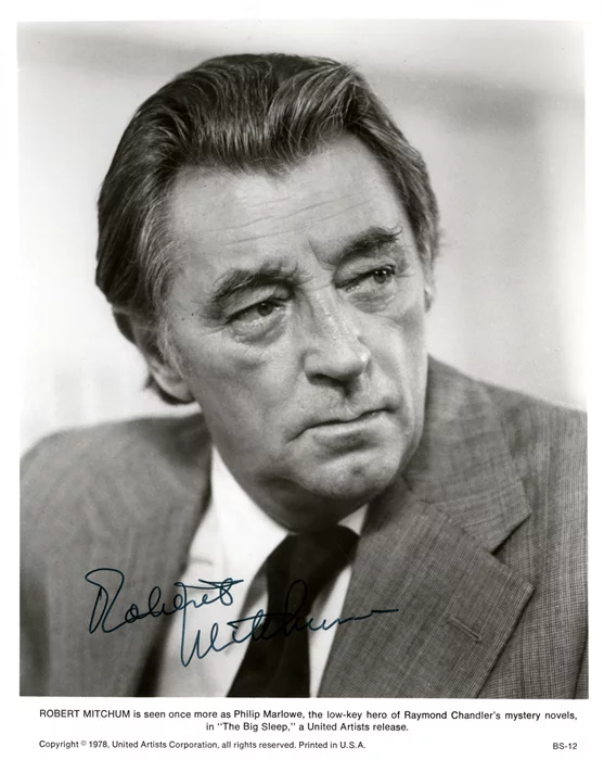 Robert Mitchum autograph