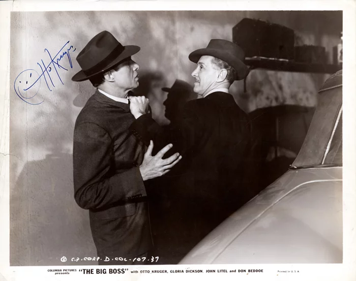 Otto Kruger autograph