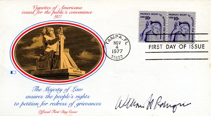 William Rehnquist autograph