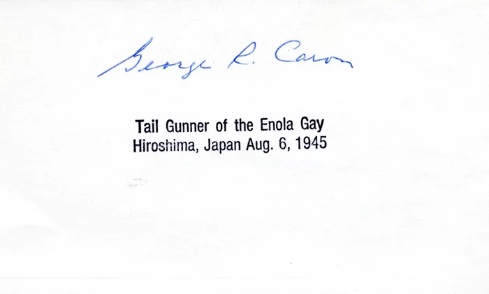 George 'Bob' Caron autograph
