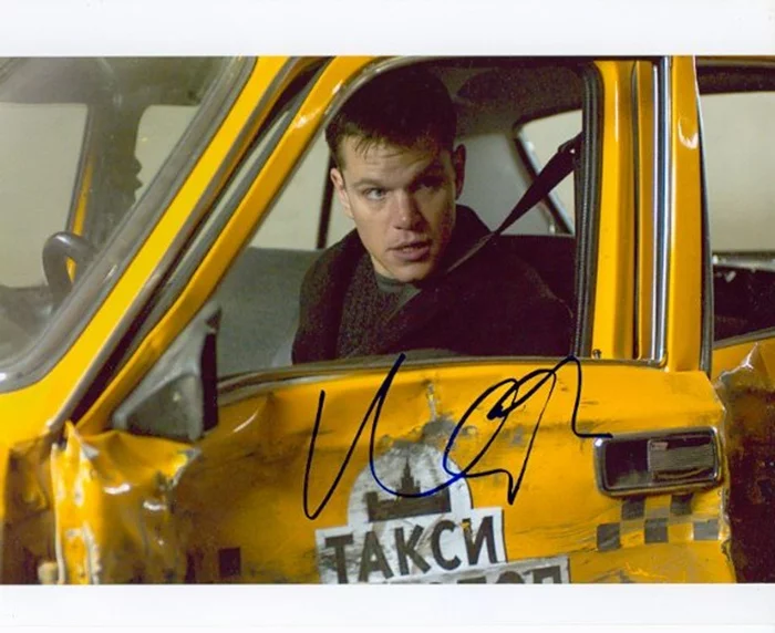 Matt Damon autograph
