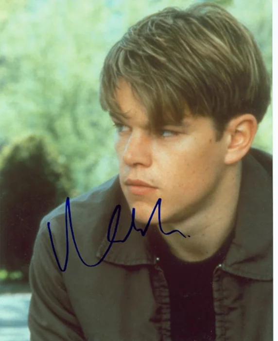 Matt Damon autograph